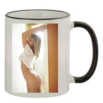 Sara Jean Underwood 11oz Colored Rim & Handle Mug