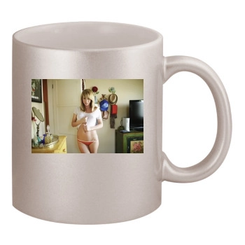 Sara Jean Underwood 11oz Metallic Silver Mug