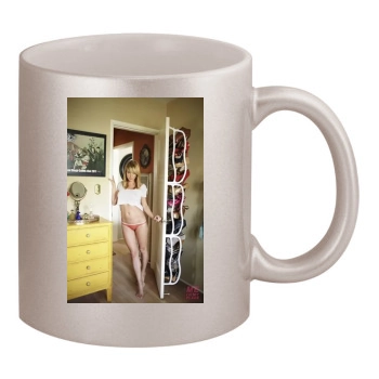 Sara Jean Underwood 11oz Metallic Silver Mug