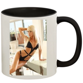 Sara Jean Underwood 11oz Colored Inner & Handle Mug