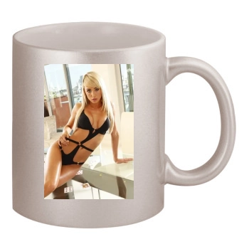 Sara Jean Underwood 11oz Metallic Silver Mug