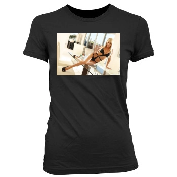 Sara Jean Underwood Women's Junior Cut Crewneck T-Shirt