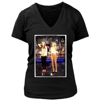 Sara Jean Underwood Women's Deep V-Neck TShirt