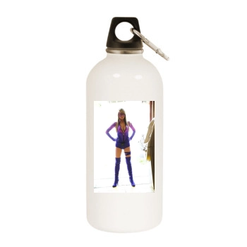 Sara Jean Underwood White Water Bottle With Carabiner