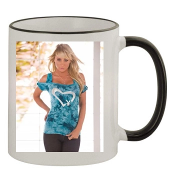 Sara Jean Underwood 11oz Colored Rim & Handle Mug