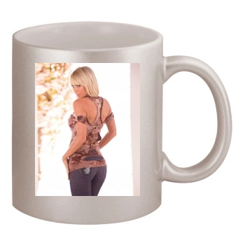 Sara Jean Underwood 11oz Metallic Silver Mug