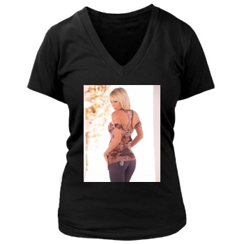 Sara Jean Underwood Women's Deep V-Neck TShirt