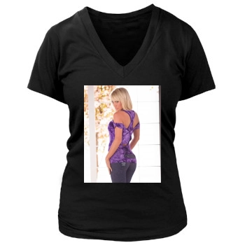 Sara Jean Underwood Women's Deep V-Neck TShirt