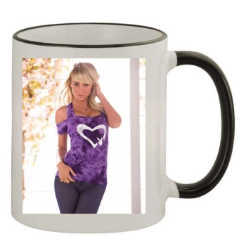 Sara Jean Underwood 11oz Colored Rim & Handle Mug