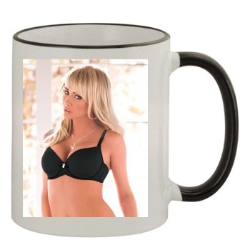 Sara Jean Underwood 11oz Colored Rim & Handle Mug