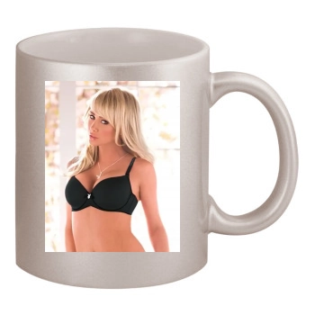 Sara Jean Underwood 11oz Metallic Silver Mug