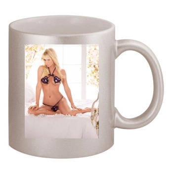 Sara Jean Underwood 11oz Metallic Silver Mug