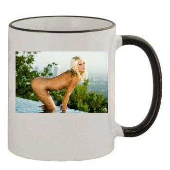 Sara Jean Underwood 11oz Colored Rim & Handle Mug