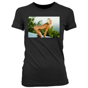 Sara Jean Underwood Women's Junior Cut Crewneck T-Shirt