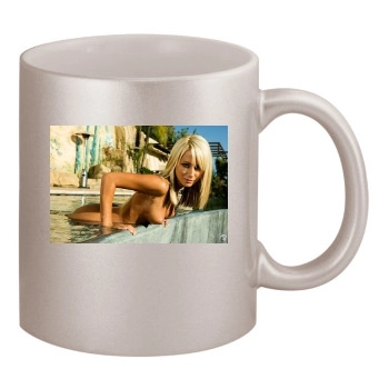 Sara Jean Underwood 11oz Metallic Silver Mug