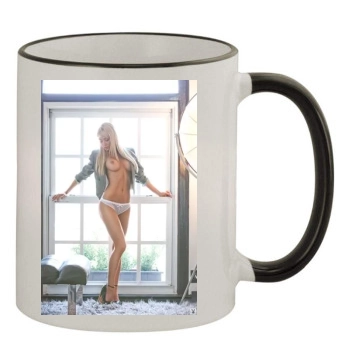 Sara Jean Underwood 11oz Colored Rim & Handle Mug