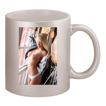 Sara Jean Underwood 11oz Metallic Silver Mug