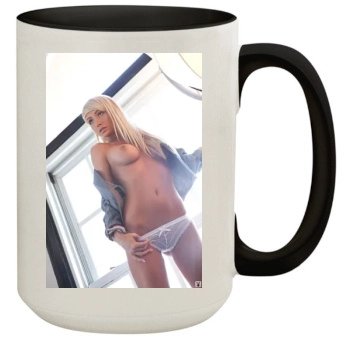 Sara Jean Underwood 15oz Colored Inner & Handle Mug