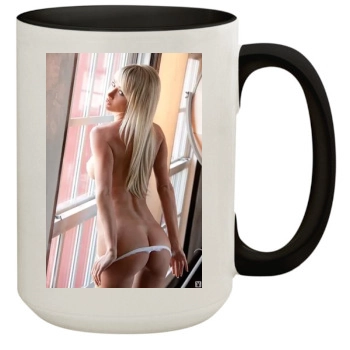 Sara Jean Underwood 15oz Colored Inner & Handle Mug