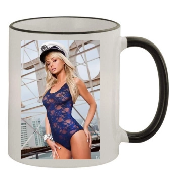 Sara Jean Underwood 11oz Colored Rim & Handle Mug