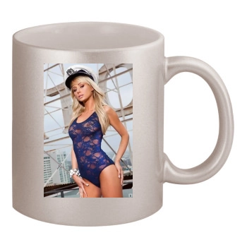 Sara Jean Underwood 11oz Metallic Silver Mug