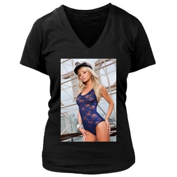 Sara Jean Underwood Women's Deep V-Neck TShirt