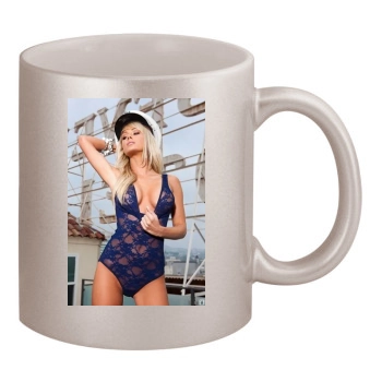 Sara Jean Underwood 11oz Metallic Silver Mug