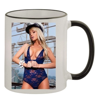 Sara Jean Underwood 11oz Colored Rim & Handle Mug