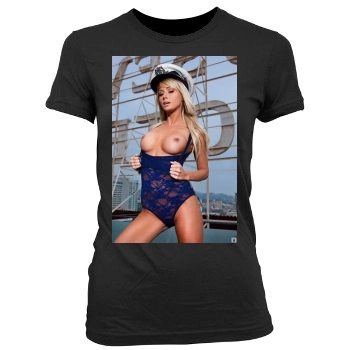 Sara Jean Underwood Women's Junior Cut Crewneck T-Shirt