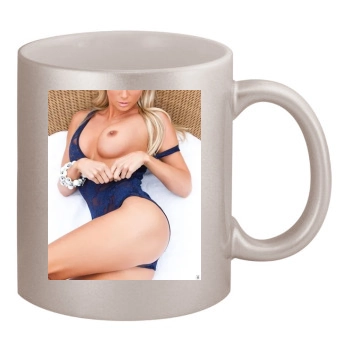 Sara Jean Underwood 11oz Metallic Silver Mug