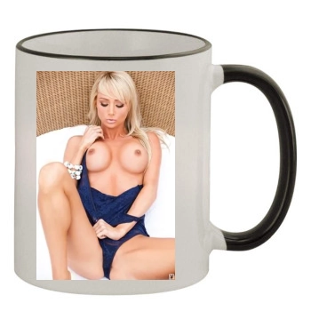 Sara Jean Underwood 11oz Colored Rim & Handle Mug