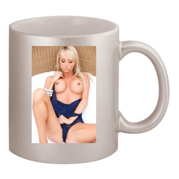 Sara Jean Underwood 11oz Metallic Silver Mug