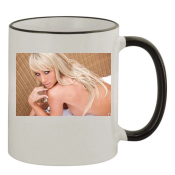 Sara Jean Underwood 11oz Colored Rim & Handle Mug