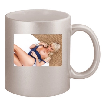 Sara Jean Underwood 11oz Metallic Silver Mug