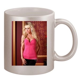 Sara Jean Underwood 11oz Metallic Silver Mug