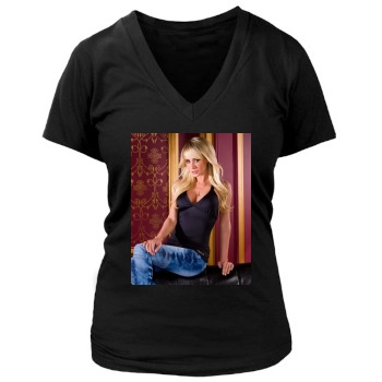 Sara Jean Underwood Women's Deep V-Neck TShirt