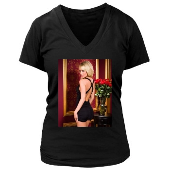 Sara Jean Underwood Women's Deep V-Neck TShirt