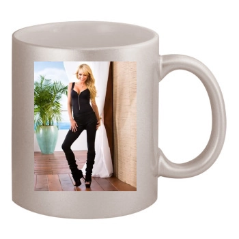 Sara Jean Underwood 11oz Metallic Silver Mug