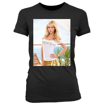 Sara Jean Underwood Women's Junior Cut Crewneck T-Shirt