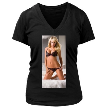 Sara Jean Underwood Women's Deep V-Neck TShirt