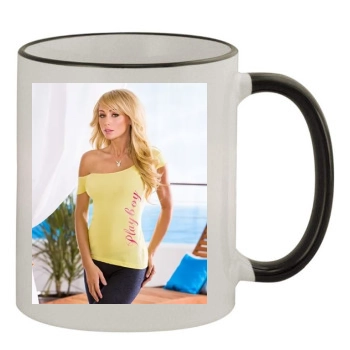 Sara Jean Underwood 11oz Colored Rim & Handle Mug