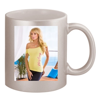 Sara Jean Underwood 11oz Metallic Silver Mug