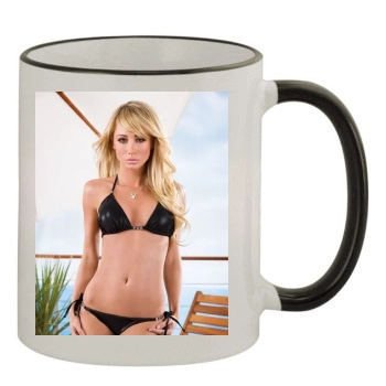 Sara Jean Underwood 11oz Colored Rim & Handle Mug