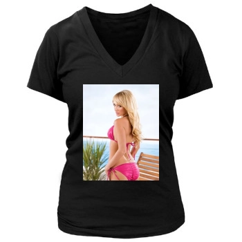 Sara Jean Underwood Women's Deep V-Neck TShirt