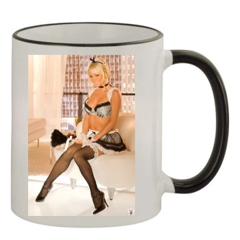 Sara Jean Underwood 11oz Colored Rim & Handle Mug