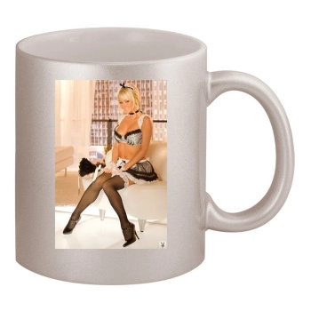 Sara Jean Underwood 11oz Metallic Silver Mug