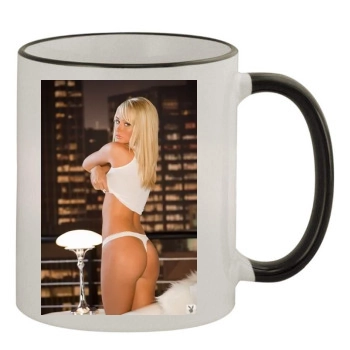 Sara Jean Underwood 11oz Colored Rim & Handle Mug