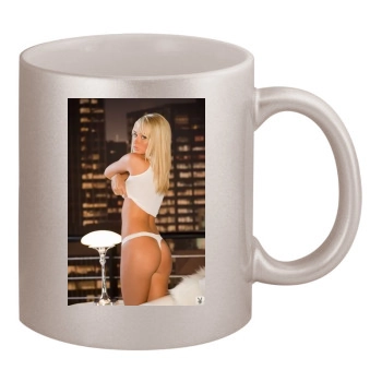 Sara Jean Underwood 11oz Metallic Silver Mug