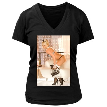 Sara Jean Underwood Women's Deep V-Neck TShirt