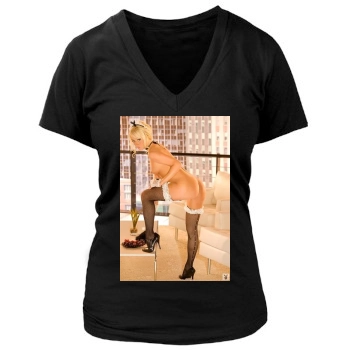 Sara Jean Underwood Women's Deep V-Neck TShirt